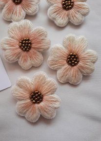 Handmade embroidered brooch