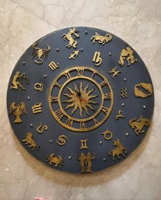 Zodiac wall clock