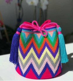 mochila bag Colorful zigzag