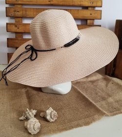 Dusty Rose Beads Hat 