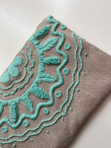 Embroidered Clutch 