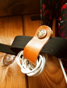  Leather cable holder 2