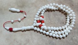 Camel bones with Red Coral Rosary 