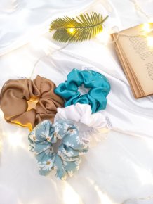Set of 4 Large Scrunchies 