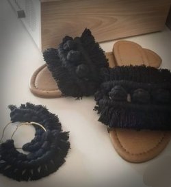 Black Beach slippers