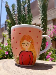  Cute Pink touch mug