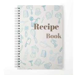 The blue recipe book