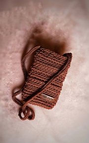 Crochet mobile bag