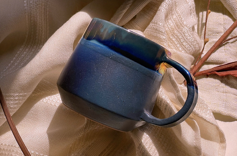 Blue mug