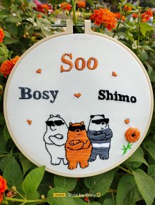 Embroidered bears