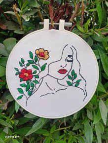 Embroidered hoops