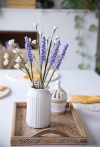 Crochet flower lavender 