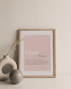 برواز فني جداري مطبوع برواز، ملصق اقتباس للأمهات، هدية عيد الأم