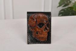 donza man wallet with skull draw 