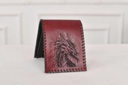 man wallet with dragon draw