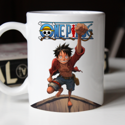 one piece (Luffy) printed mug