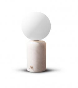 'The Nuuk'  Cordless Table Lamp |  Turkish Carrara Marble 