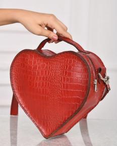 donza red heart bag