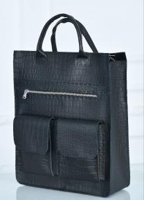donza black backpack two pockets